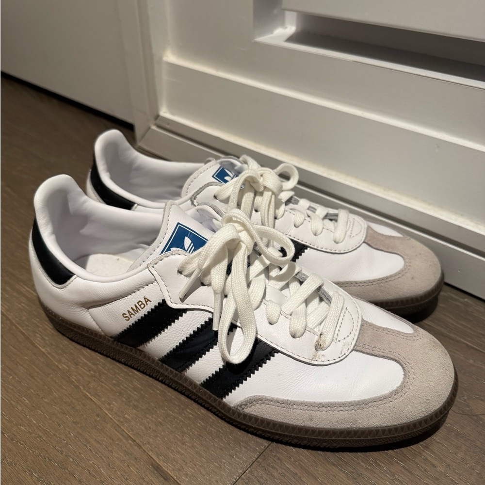 adidas Samba White and Black Sneakers